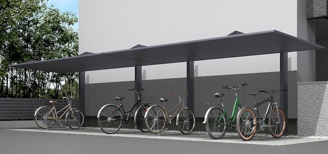 カーポートSC ミニ 1500(耐積雪50㎝) <縦連棟> 自転車6~16台