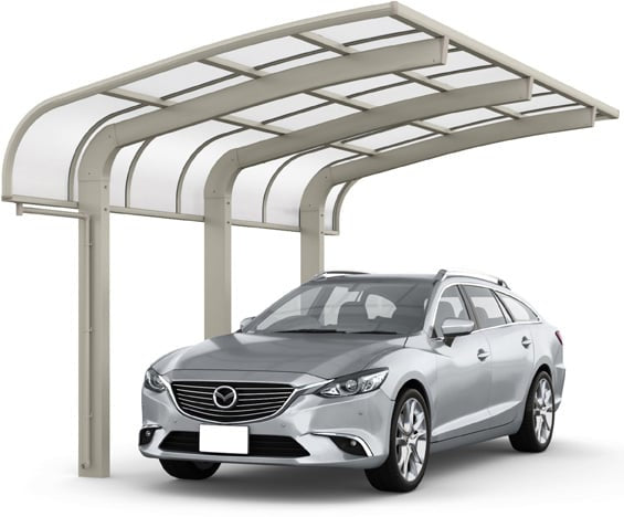 フーゴ R 袖壁 1500(耐積雪50㎝) 1台用