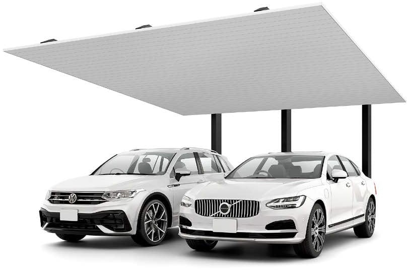 カーポートSC 後方支持 2台用