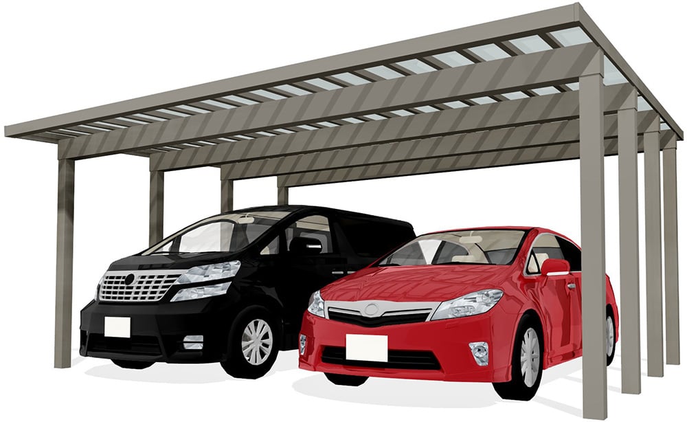 ソルディーポート 4500(耐積雪150㎝) 2台用