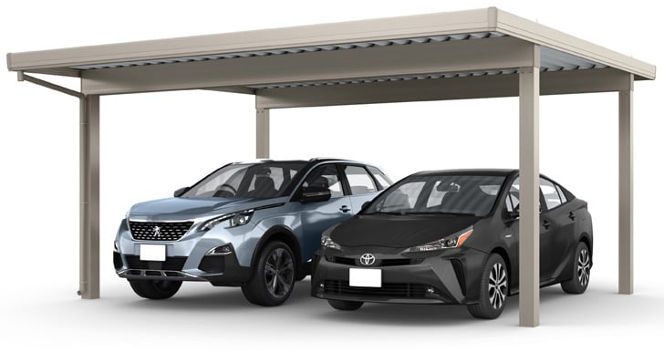 カーポートST 3000(耐積雪100㎝)2台用