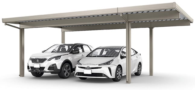 カーポートST 3000(耐積雪100㎝)2台用 間口延長