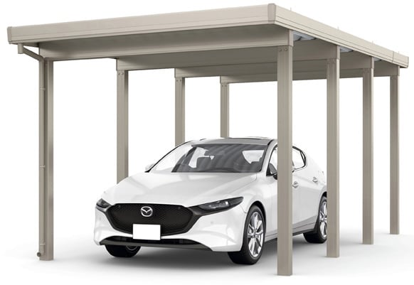 カーポートST 4500(耐積雪150㎝)1台用 奥行延長