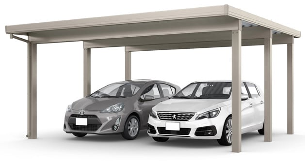 カーポートST 4500(耐積雪150㎝)2台用