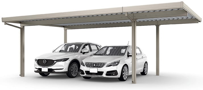 カーポートSW 900(耐積雪30㎝)2台用 間口延長