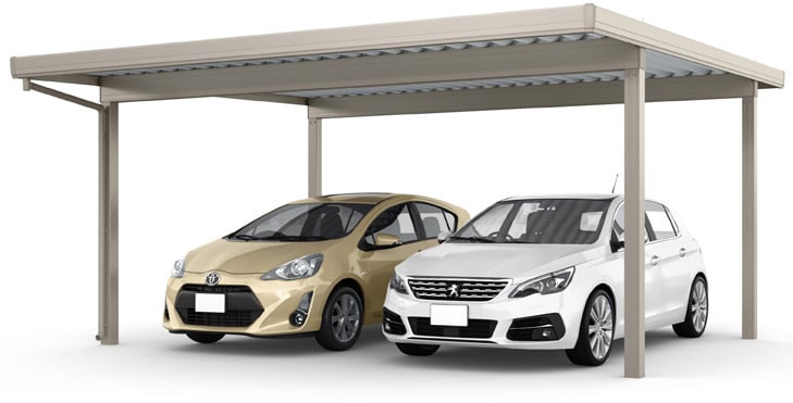 カーポートSW 1500(耐積雪50㎝)2台用