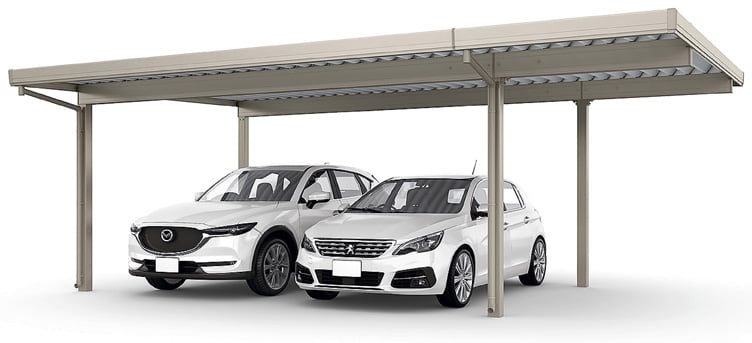 カーポートSW 1500(耐積雪50㎝)2台用 間口延長